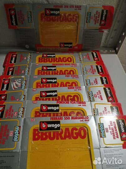 Коробки от моделей 1/43 cararama, burago