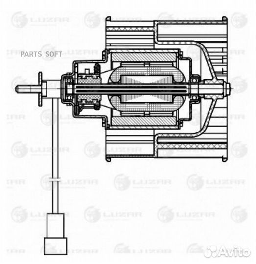 Вентилятор отопителя Лада 4x4 FL (19) (LFh 0128)