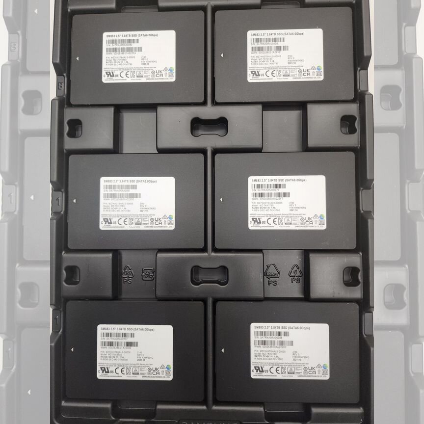 [SM883] Серверный Samsung 3.84tb Новые Ssd Sata Mlc Sm883