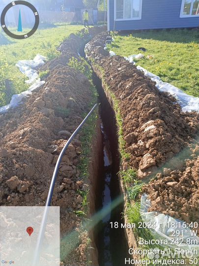 Копка траншей вручную