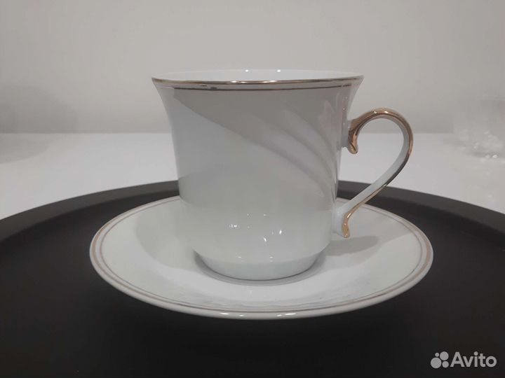 Чашка с блюдцем чайная пара