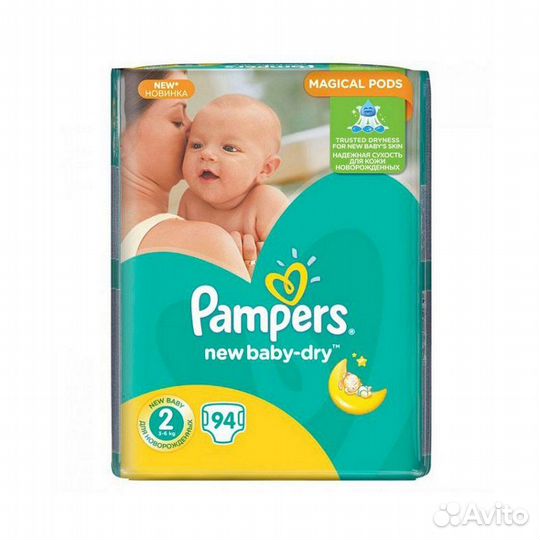 Памперс Active Baby-Dry Mini (4-8 кг) 94 шт 1/2