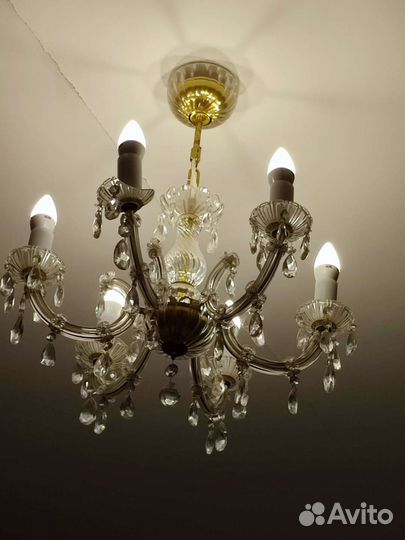 Люстра хрустальная винтаж СССР