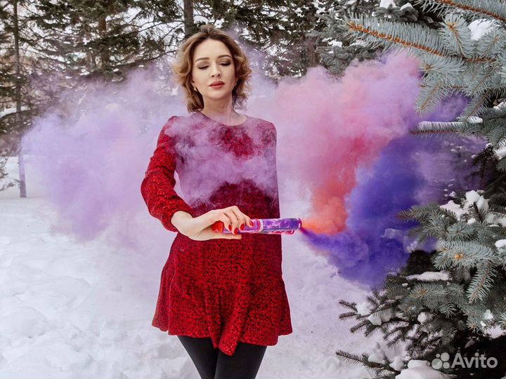 Цветной дым 60 сек. для фотосессии (дымовая шашка)