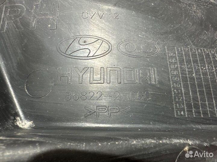 Подкрылок (локер) задний правый нижняя часть