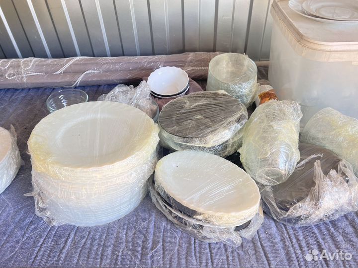 Посуда,графины, стаканы