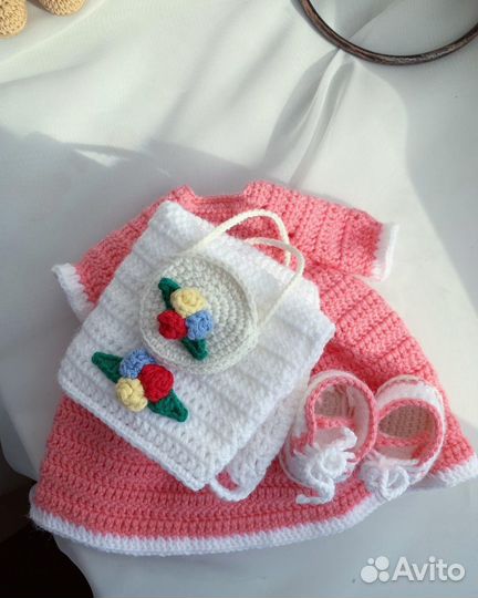 Вязаная кукла в хиджабе