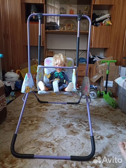 Детская качель напольная