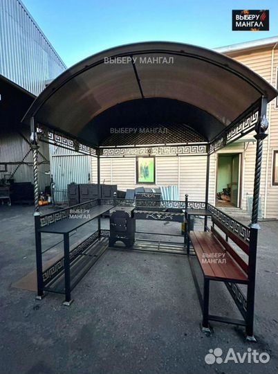 Беседка с мангалом