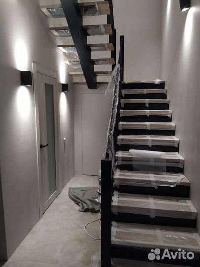 Лестница на металлокаркасе