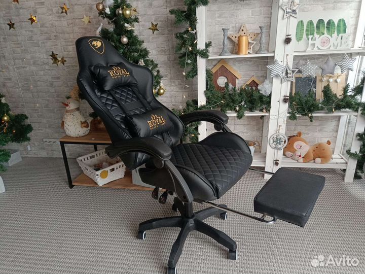 Игровое кресло кожаное