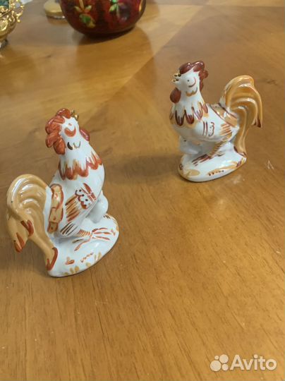 Фарфоровые статуэтки петушок