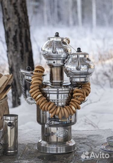 Самовар на дровах, жаровой Турецкий 3,5 л