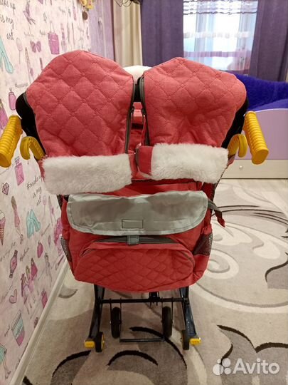 Детские санки коляска ника 7-3