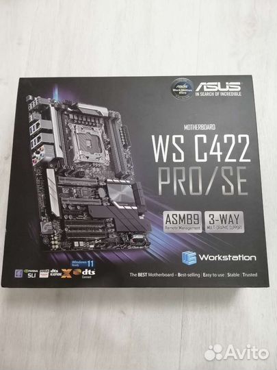 Материнская плата asus WS C422 PRO/SE (новая)