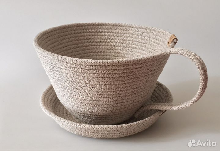 Ваза- конфетница из шнура