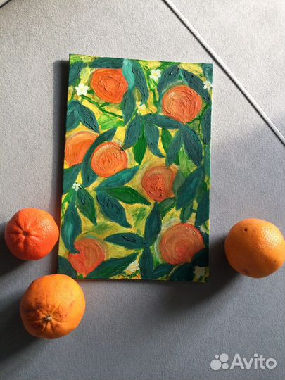 Картина холст акрил ручная работа