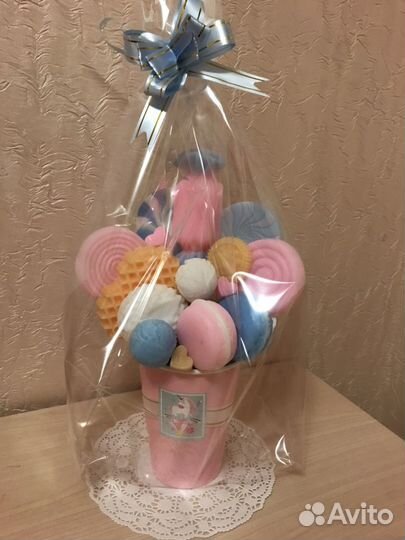 Сладкий букет из мыла ручной работы