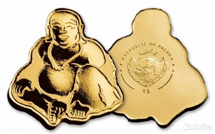 Палау 1 доллар 2017 - Золотой Будда