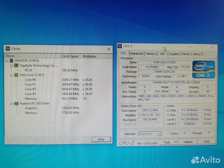 Процессор Intel core i5-3470 lga 1155