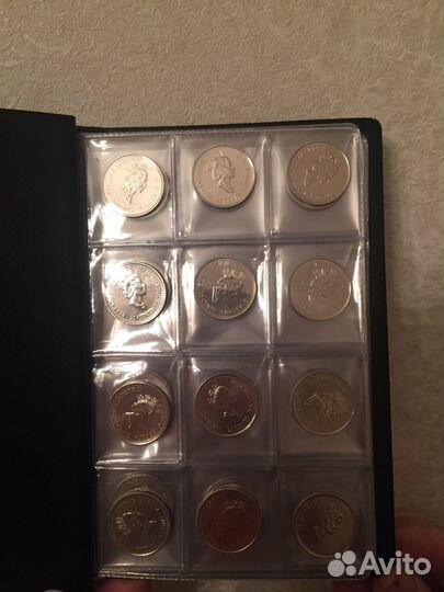 Канада набор монет 25 центов 1999.Миллениум месяцы