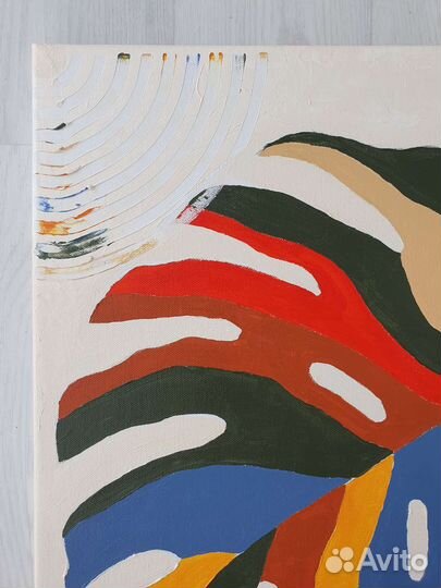 Интерьерная картина акрилом Монстера 3