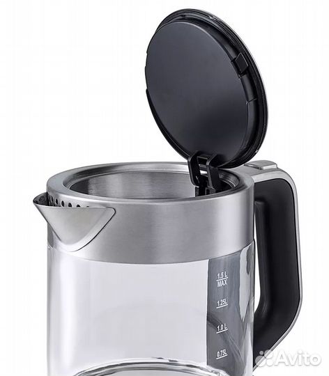 Чайник электрический Kitfort кт-617, серебристый