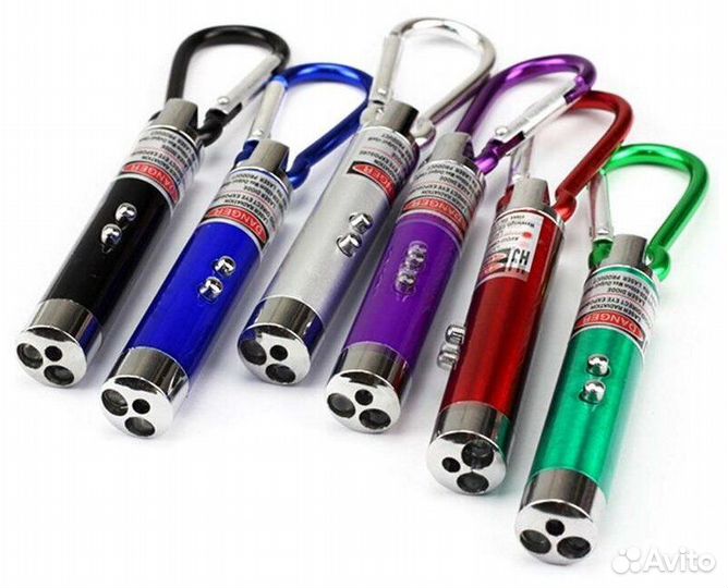 Ультрафиолетовый брелок, лазер, фонарик 3в1