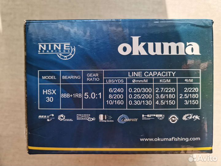 Катушка Okuma Helios HSX-30
