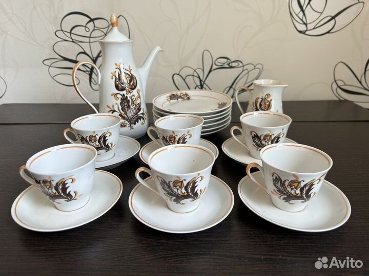 Сервиз кофейный “Марианна» Рижский фарфор PRP