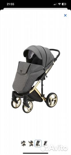 Коляска 2 в 1 adamex chantal