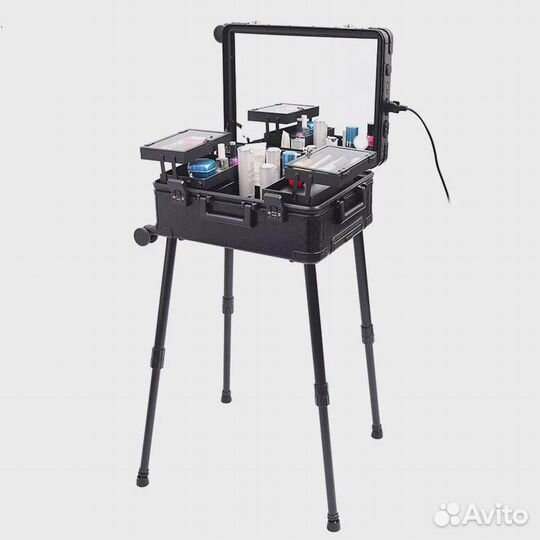 Чемодан-студия для визажа настольная без ножек
