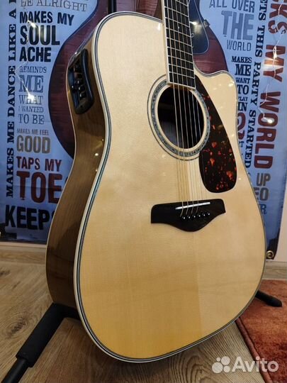 Yamaha fgx830c массив гитара электро акустика