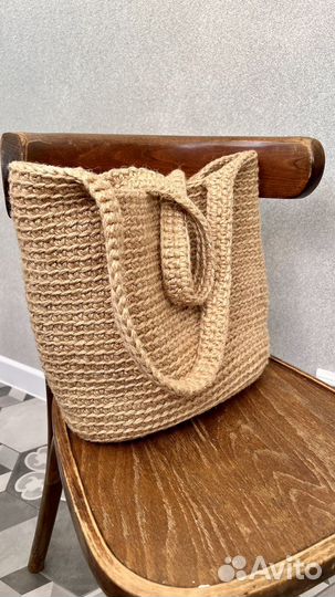 Сумка вязаная из джута
