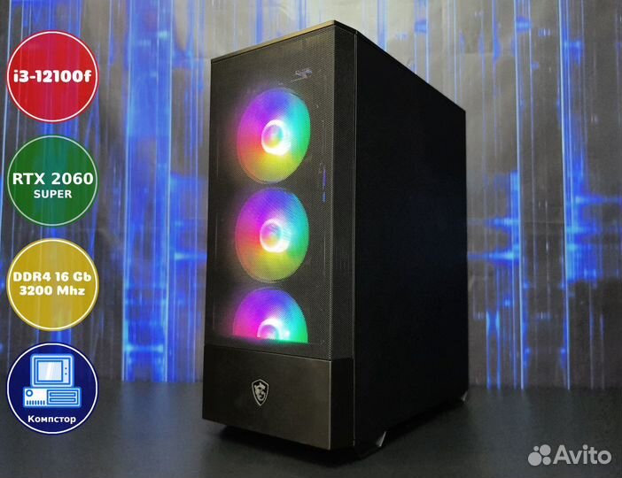 Сборки игровых пк i3-RTX2060SUP-16DDR4-BLS8391-H610