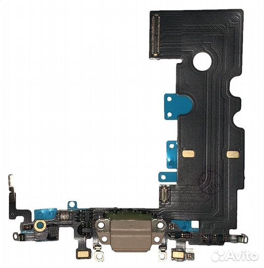 Шлейф для iPhone 8 + разъем зарядки + разъем гарни
