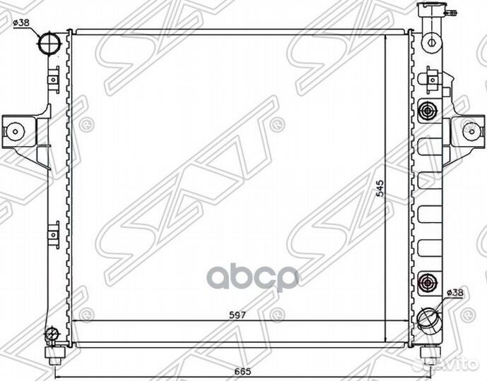 Радиатор Jeep Grand Cherokee 98-05 JP0001-4.7 Sat