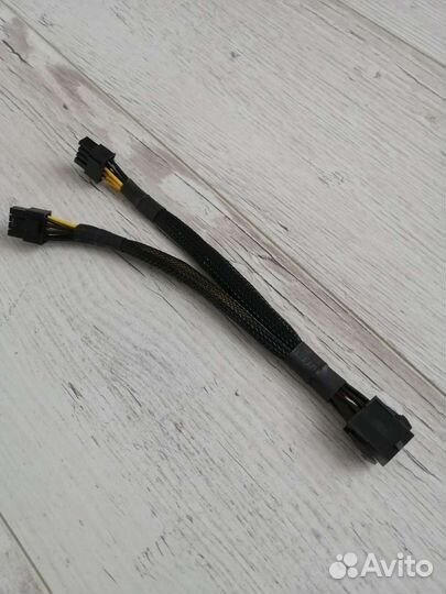 Кабель для видеокарт PCI-E 6pin и 8pin на 2x8(6+2)
