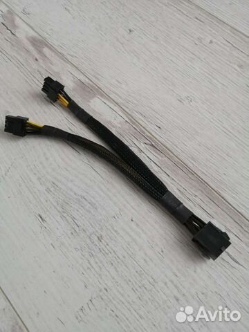 Кабель для видеокарт PCI-E 6pin и 8pin на 2x8(6+2)