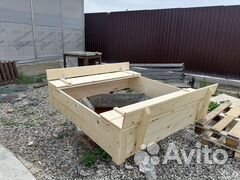 Детская песочница с крышкой