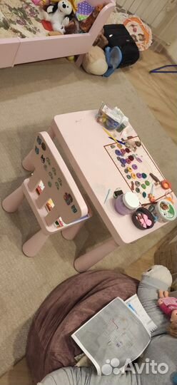 Детский стол и стул IKEA маммут