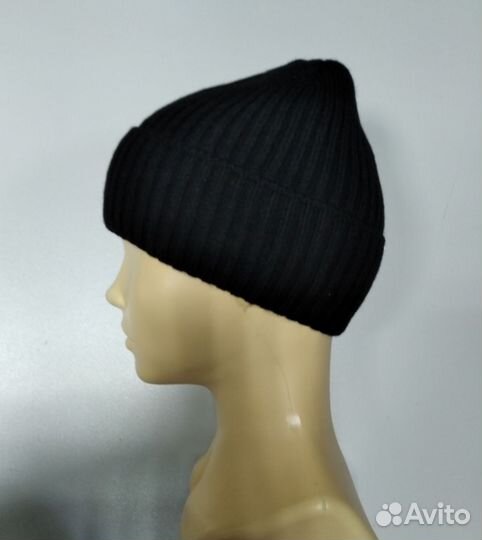 Шапка с отворотом на баечной подкладке