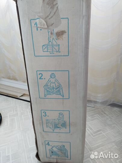 Детская кровать манеж Baby playpen с доп. матрасом