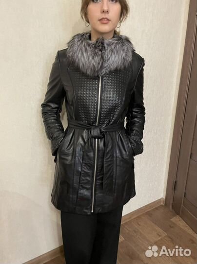 Куртка кожаная женская