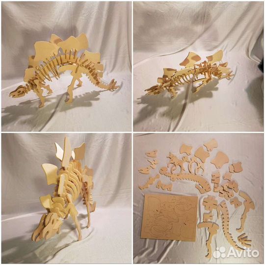 Динозавры 3D пазлы