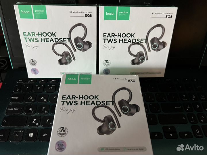 Hoco eq8 беспроводные спортивные блютуз наушники