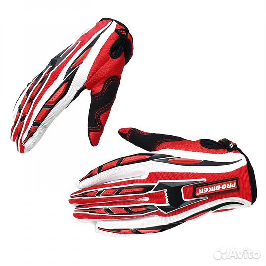 Мото перчатки Pro-Biker CE-01 красные