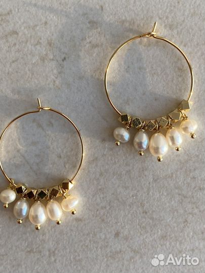 Серьги с барочным жемчугом