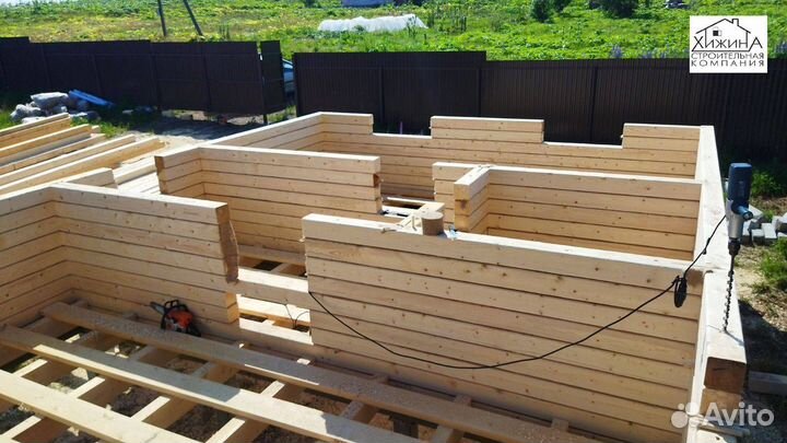 Срубы дома 6х9 из бруса 1эт строительство