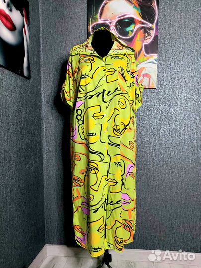 Платья рубашки С капюшоном 52,54,56,58,60